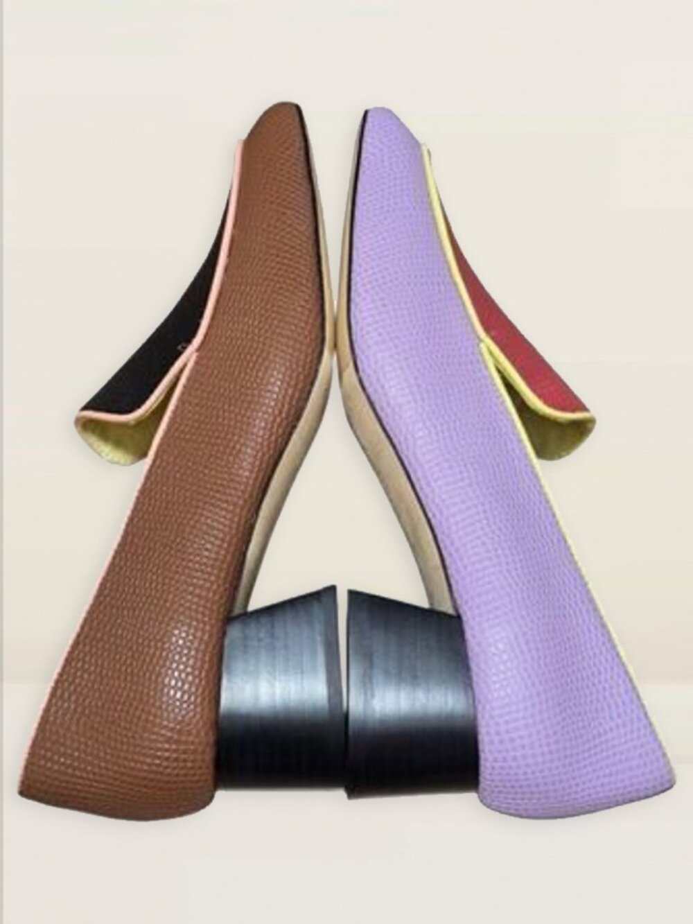 CHARLOTTE STONE Multicolored London Loafer Pumps  *DISCONTINUED* - Size 10 - Picture 3 of 7